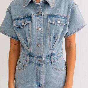 LELIS Women's Blue Playsuit-romper